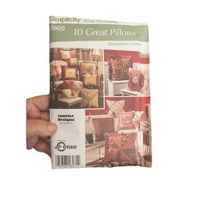 Simplicity 5605 Home Decorating 10 Great Pillows Sewing Pattern Jana Beus Conso